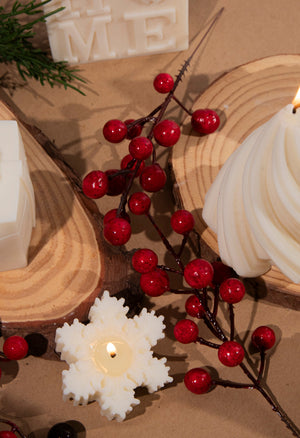 Velas decorativas de Navidad de Candela Rosa