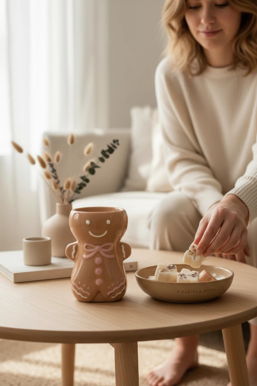Gingerbread man: quemador de cera muñeco de jengibre