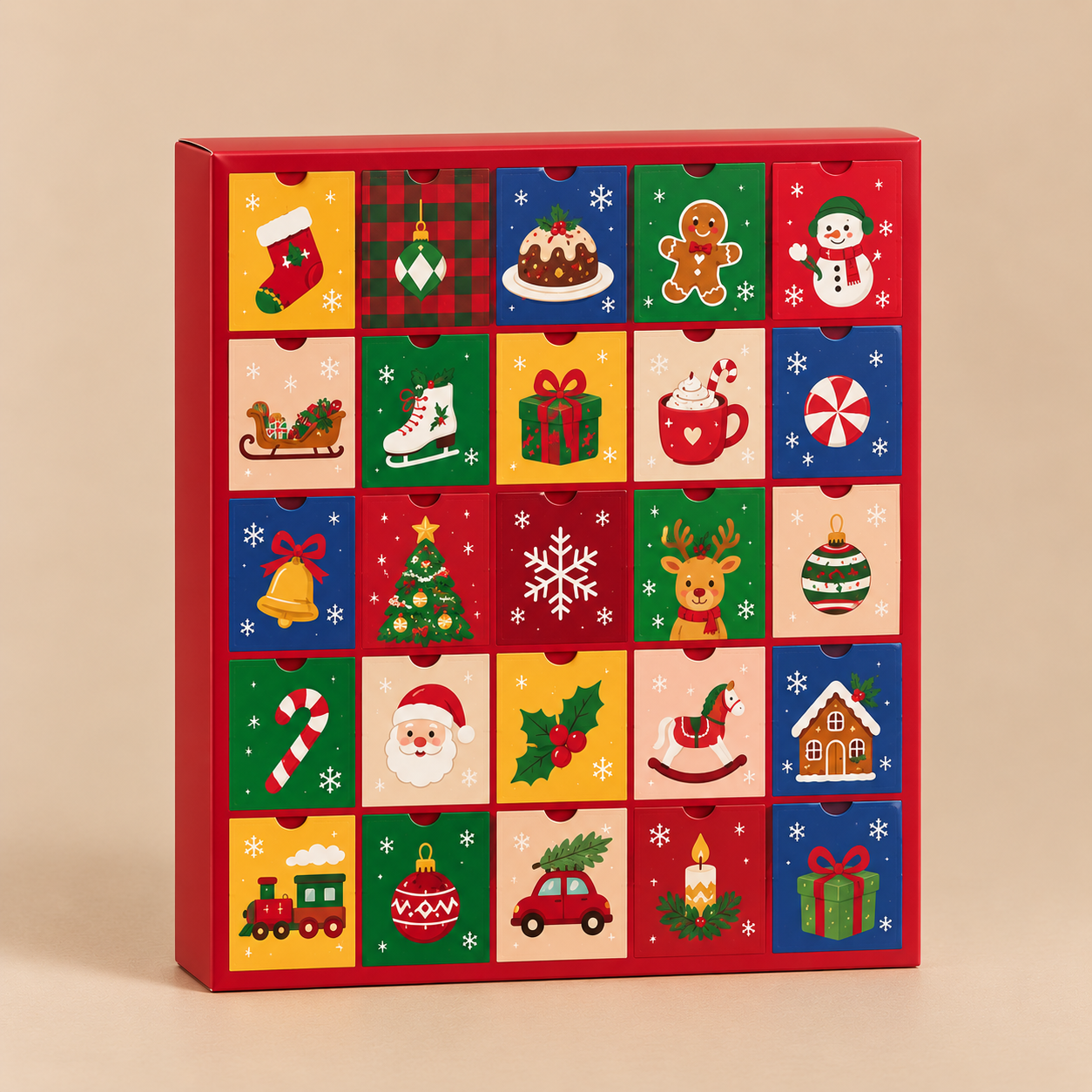 Calendario adviento 24 días de wax melts Otro Rollo Candela Rosa