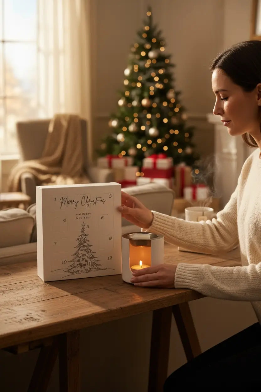 calendario de adviento de wax melts aromas de Navidad 
