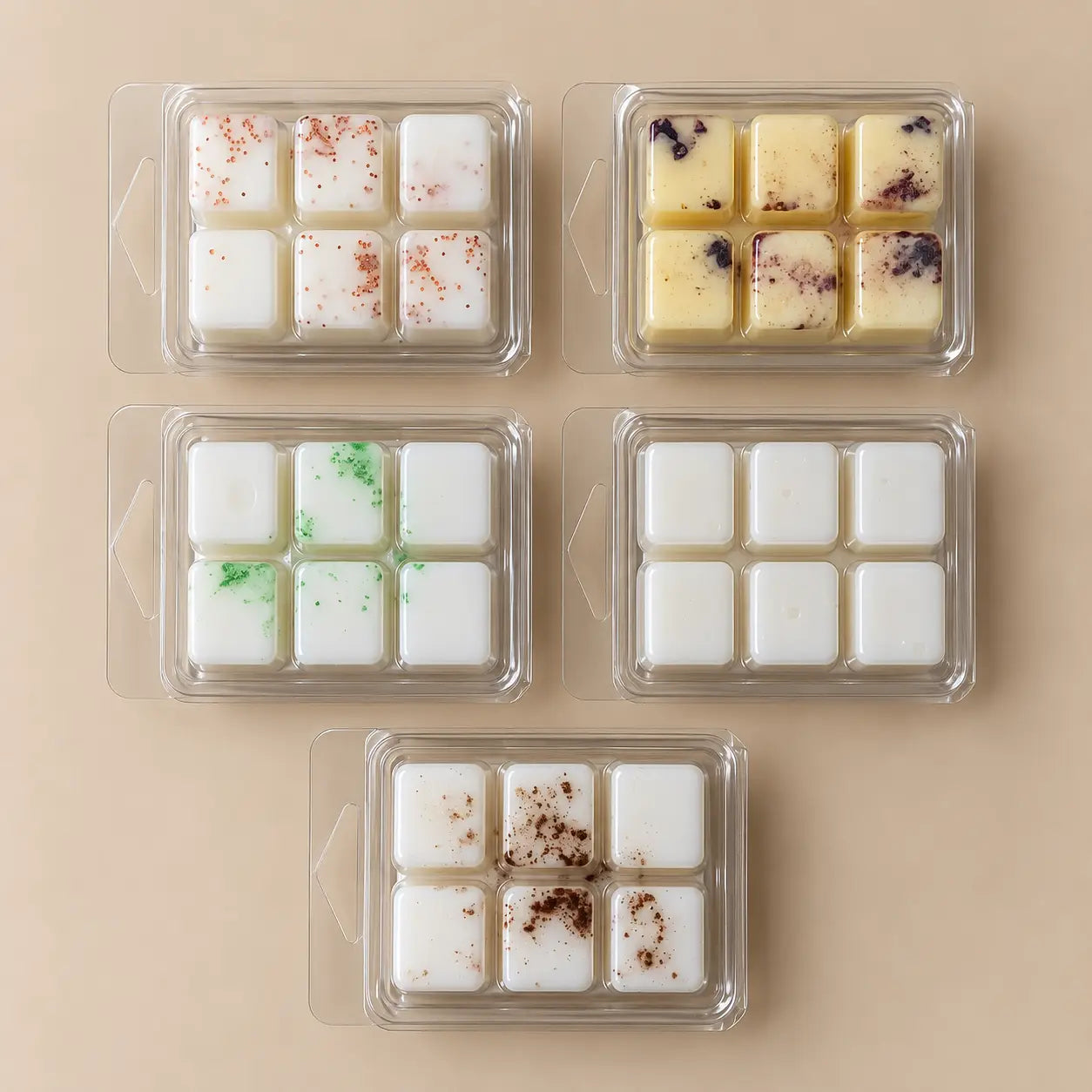 Pack 5 Tabletas Wax Melts · Colección Navidad | Aromas Festivos Candela Rosa