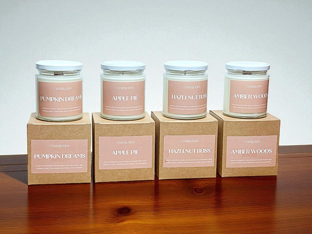 Autumn Vibes: pack 4 velas aromáticas de otoño