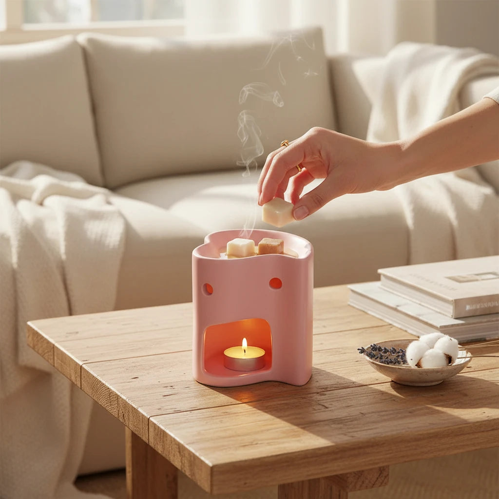 Heart: quemador de cera corazón Candela Rosa