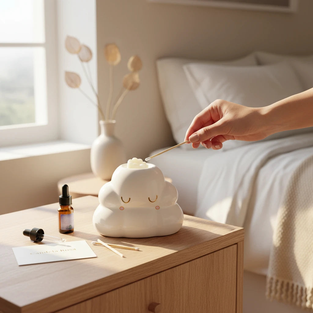 Cloud: quemador de cera nube Candela Rosa