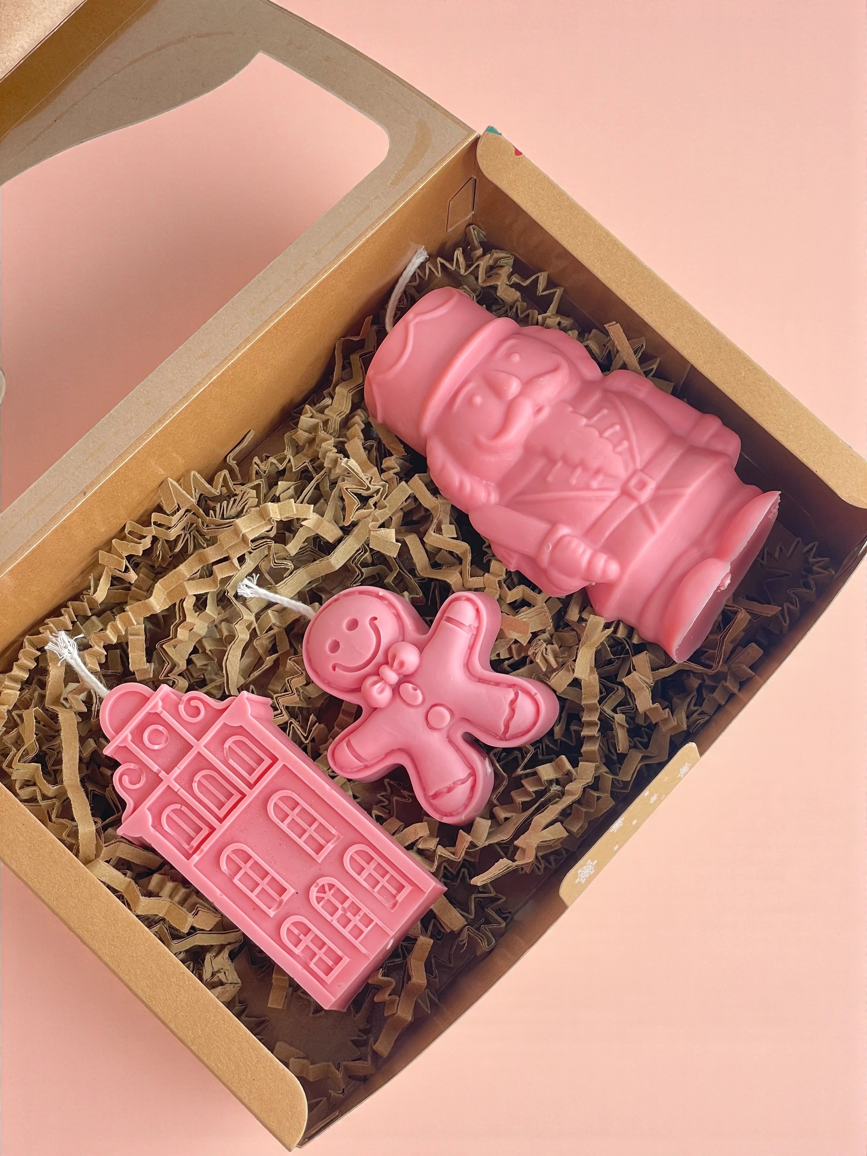 Caja Sorpresa de Velas Decorativas de Navidad