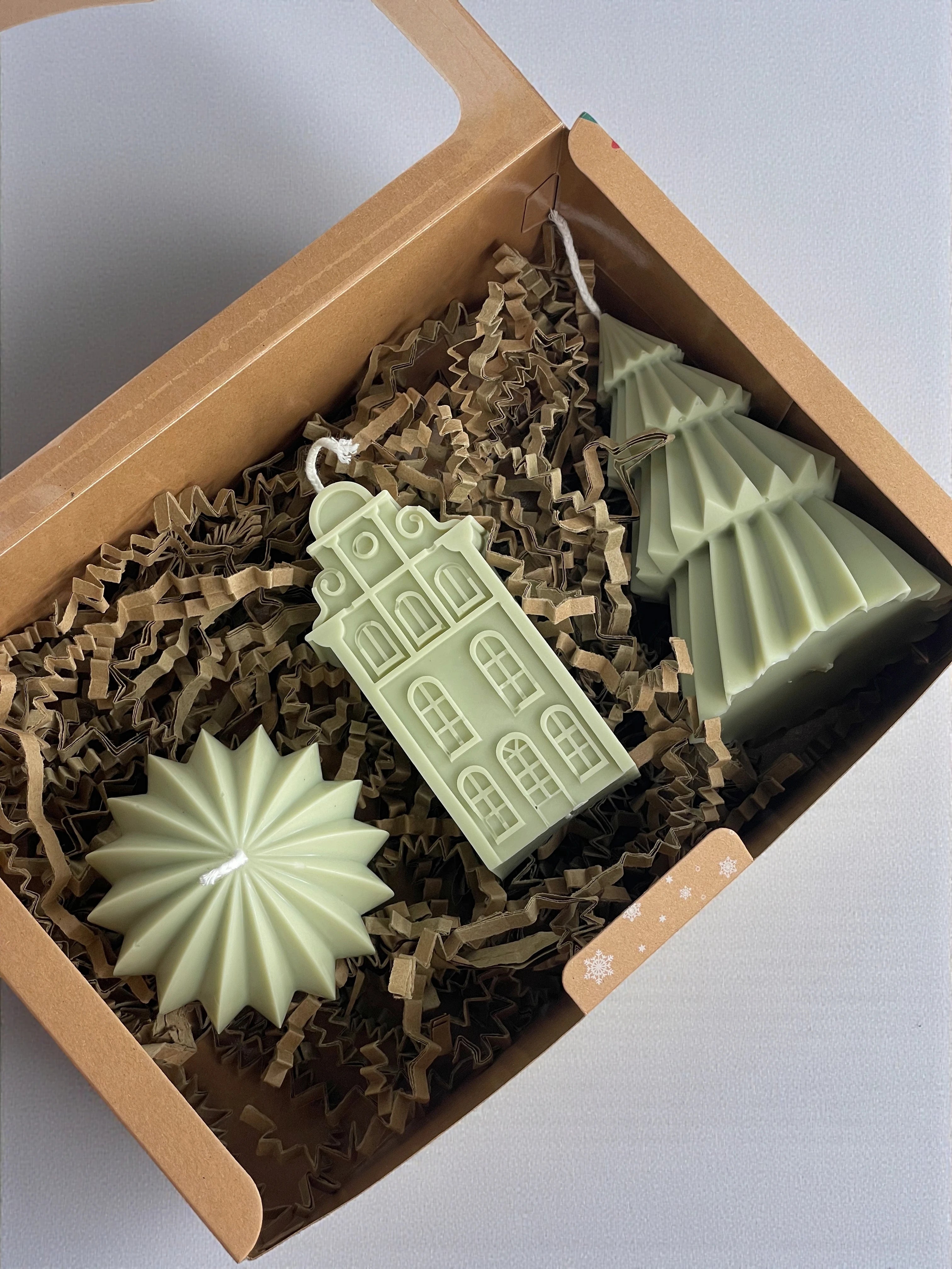 Caja Sorpresa de Velas Decorativas de Navidad