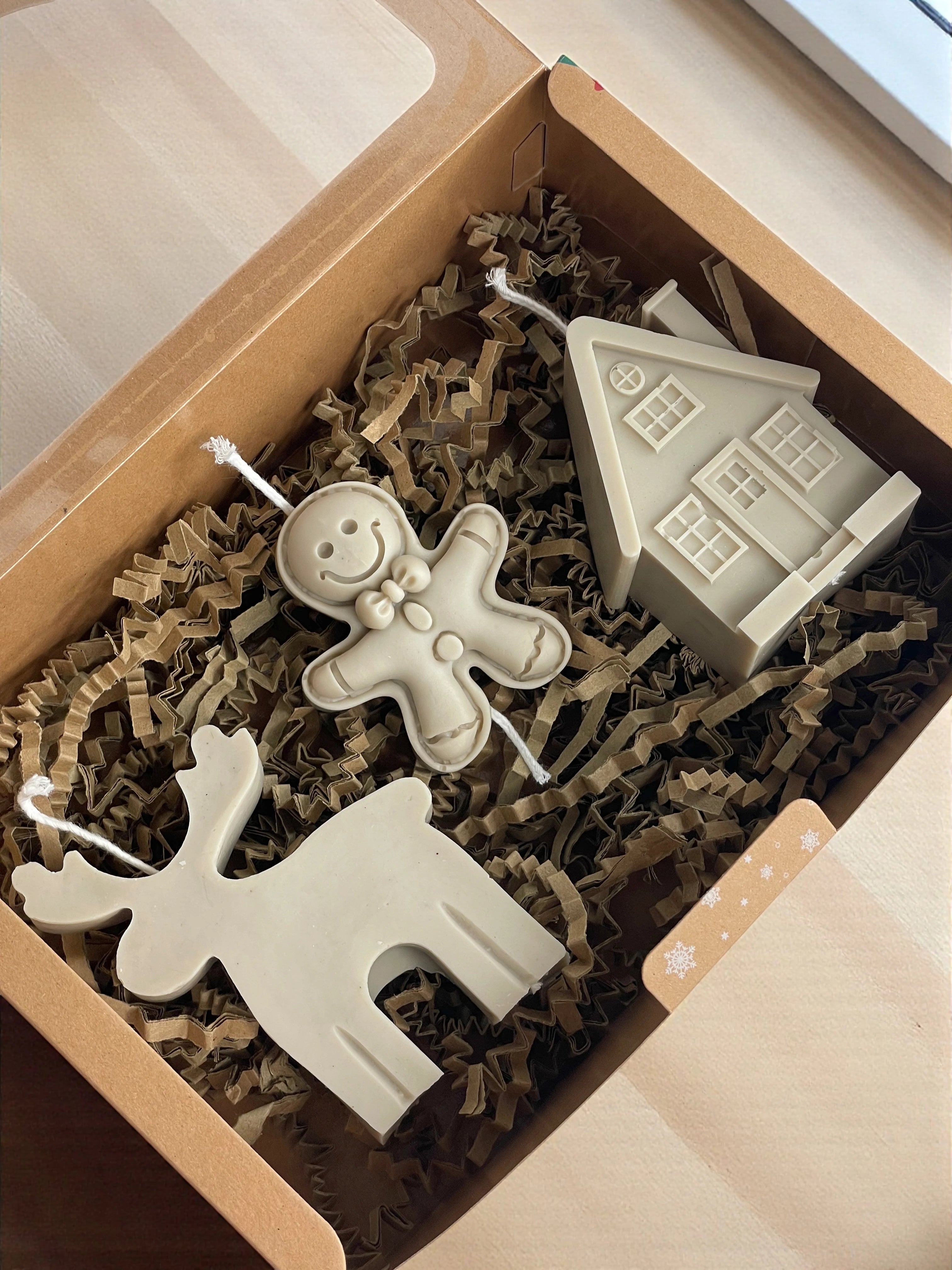 Caja Sorpresa de Velas Decorativas de Navidad