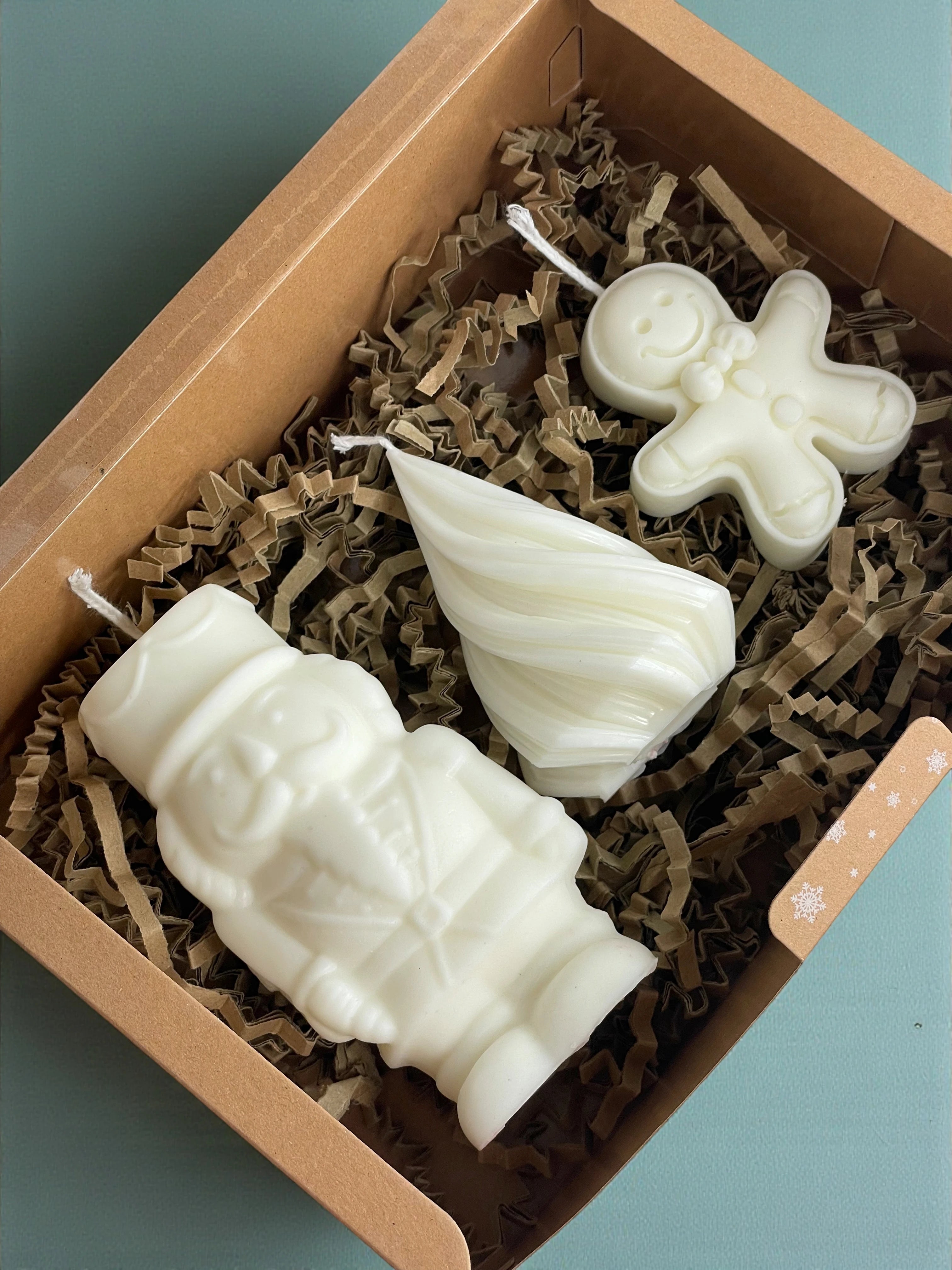 Caja Sorpresa de Velas Decorativas de Navidad