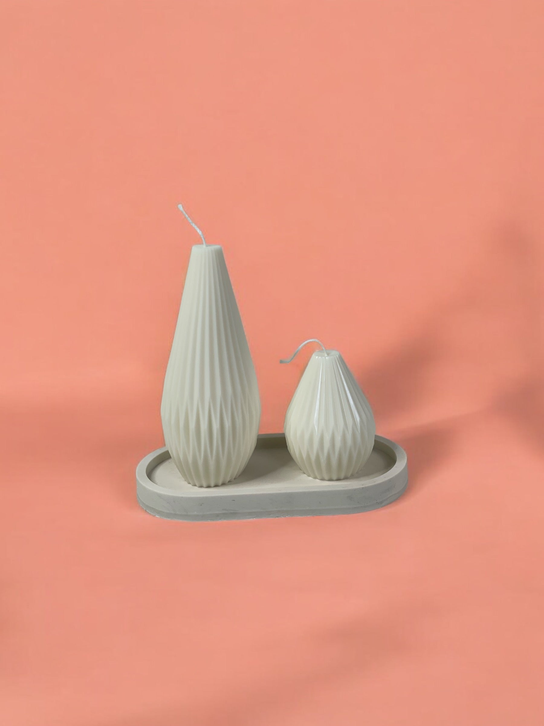 Origami: vela decorativa minimalista