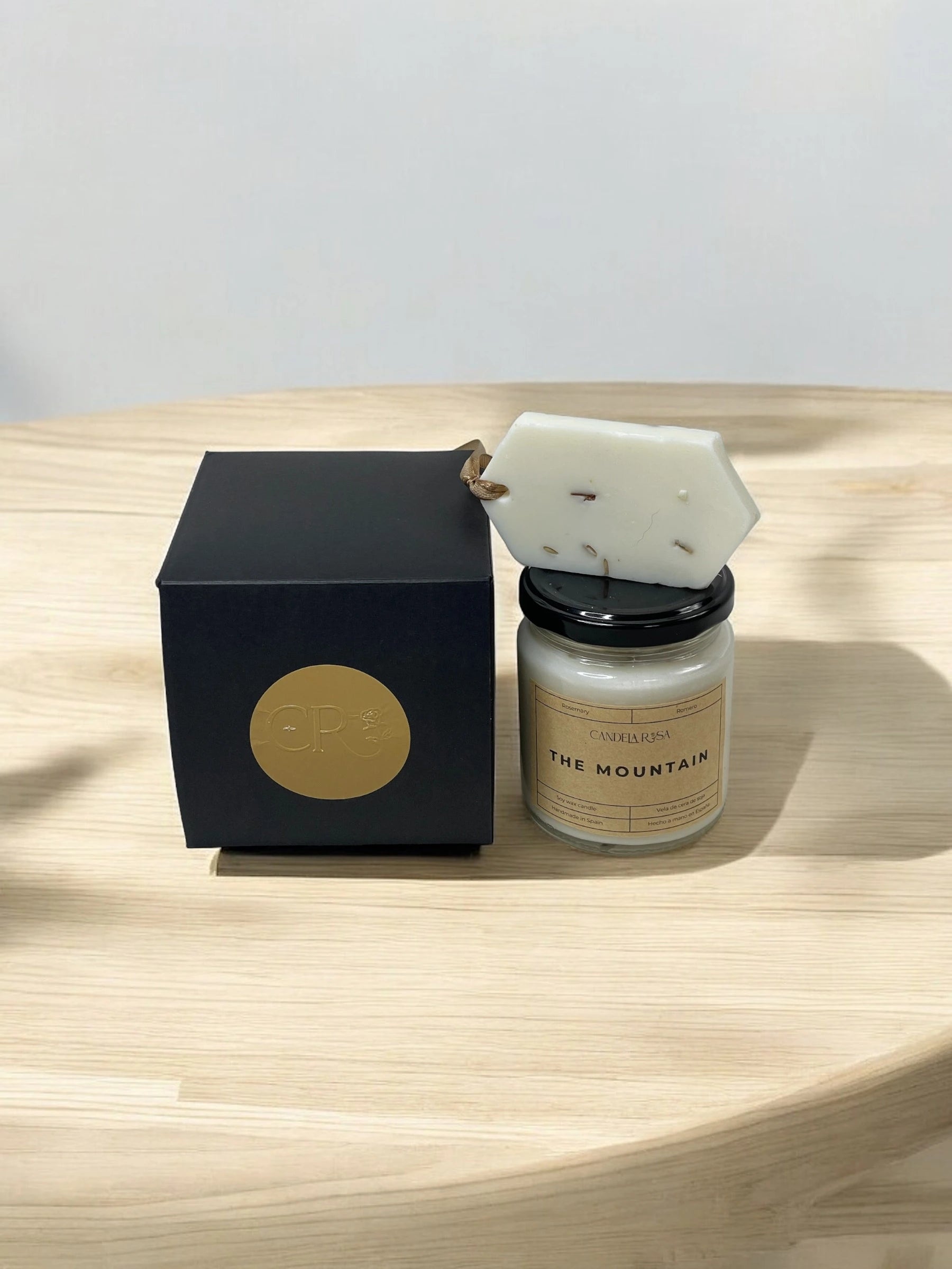 Pack vela aromática y ambientador sólido Colección Rústica