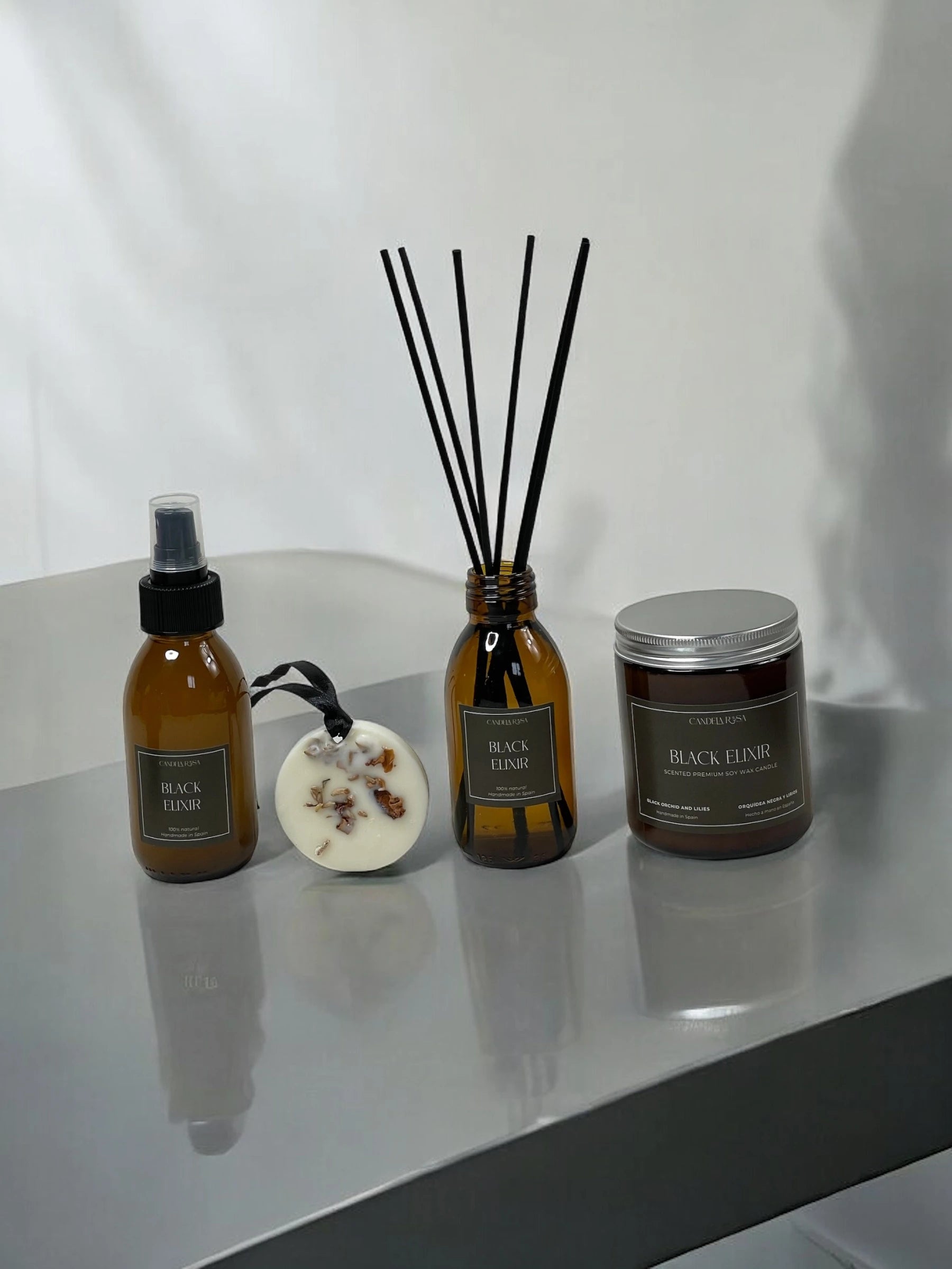 Pack Experiencia : vela , mikado, ambientador sólido y en spray