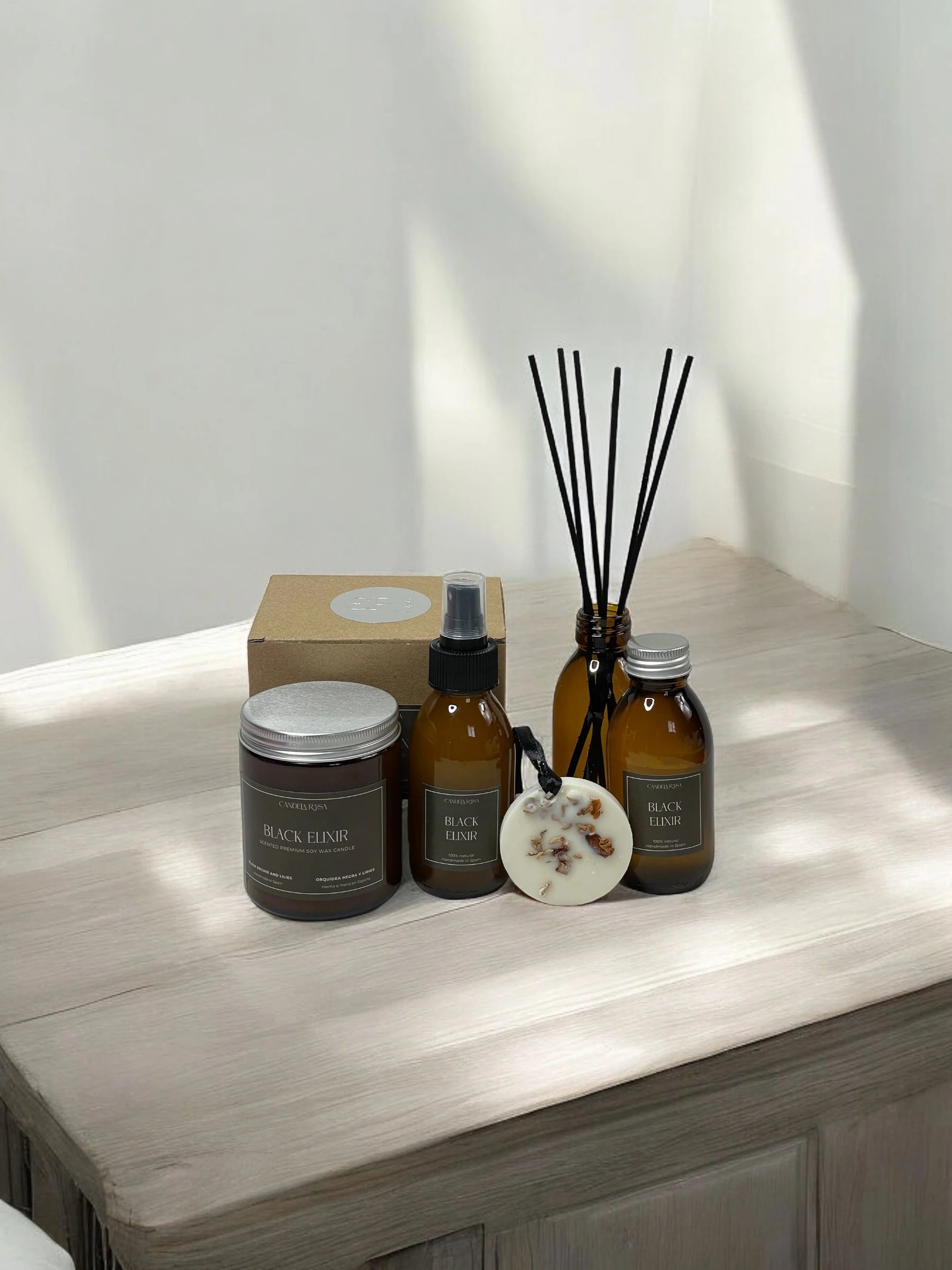 Pack Experiencia : vela , mikado, ambientador sólido y en spray