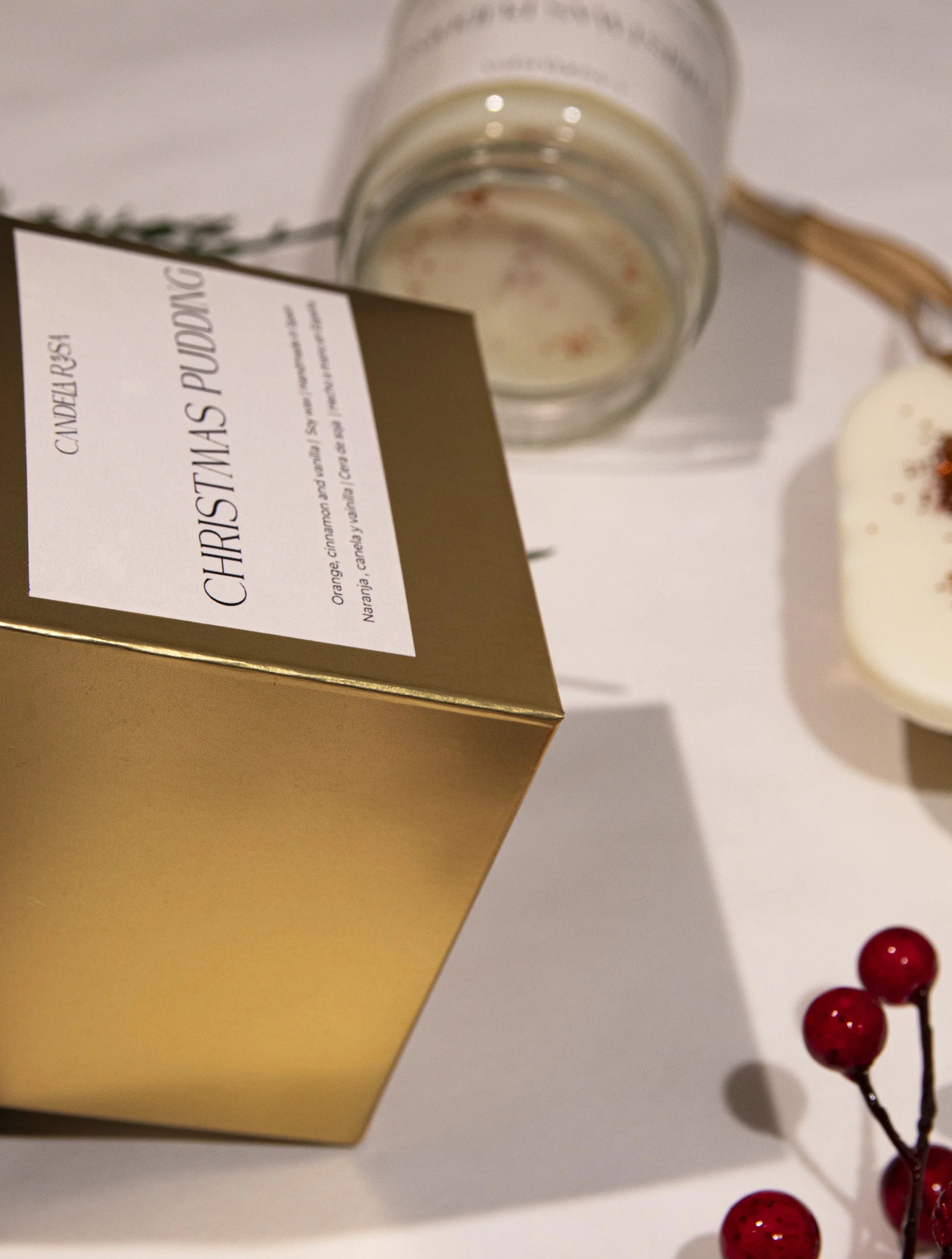 Pack vela aromática y ambientador sólido Christmas