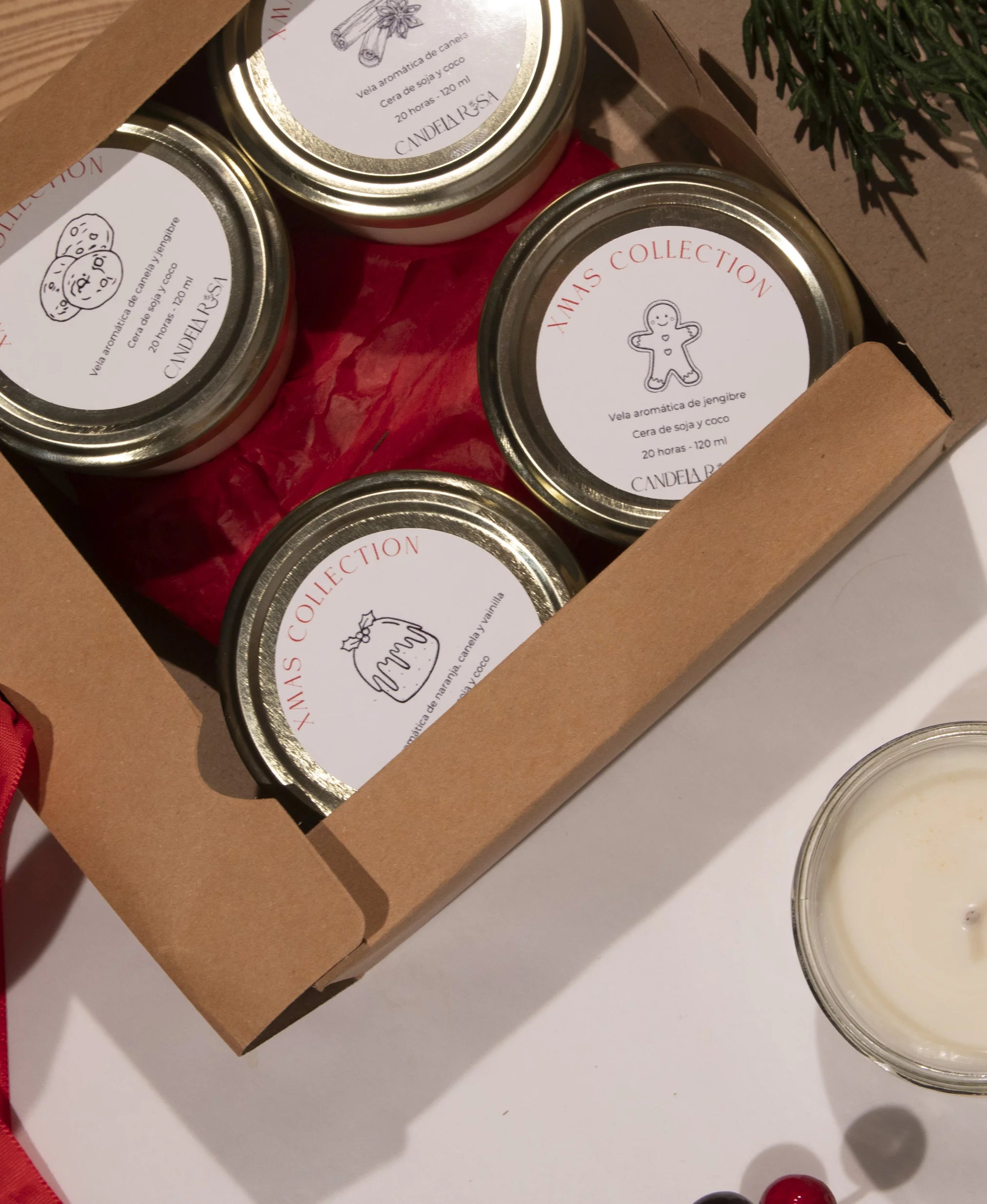 Pack 4 velas aromáticas Colección de Navidad