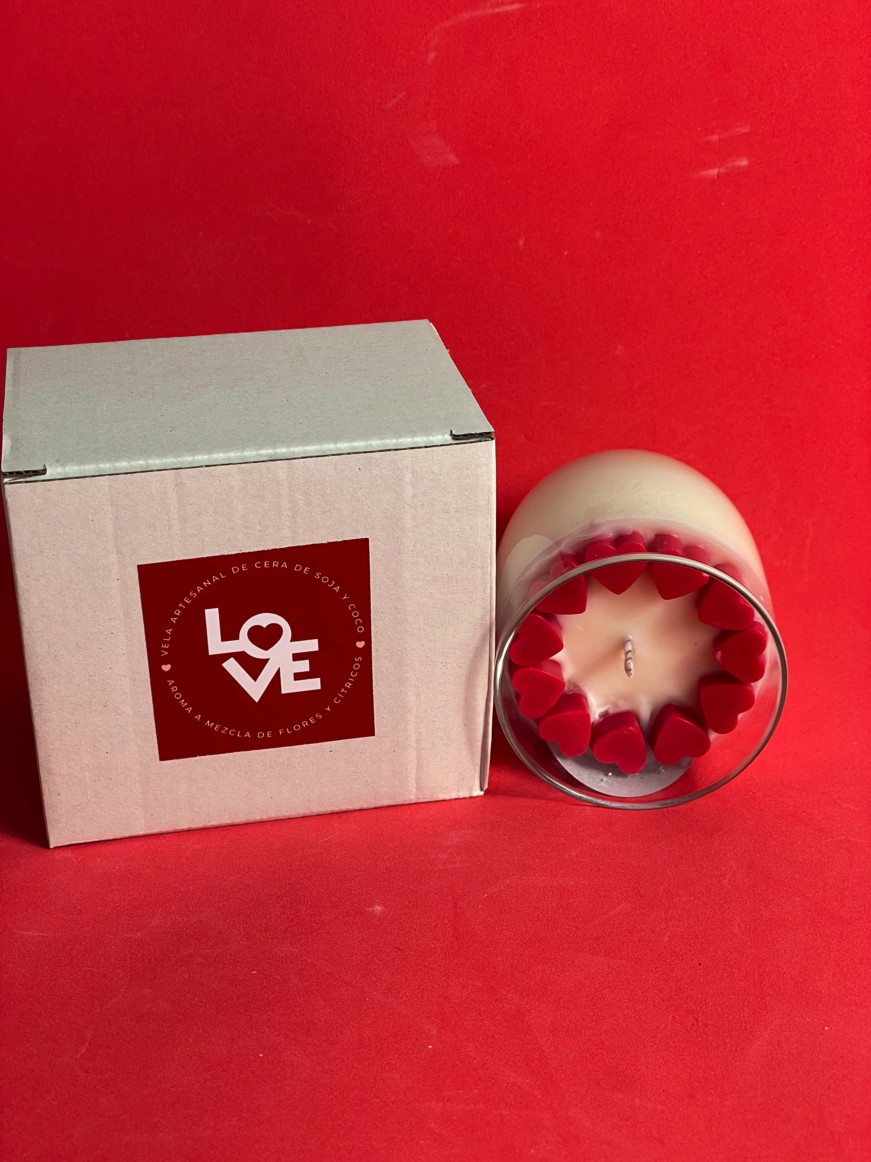Vela LOVE de San Valentín