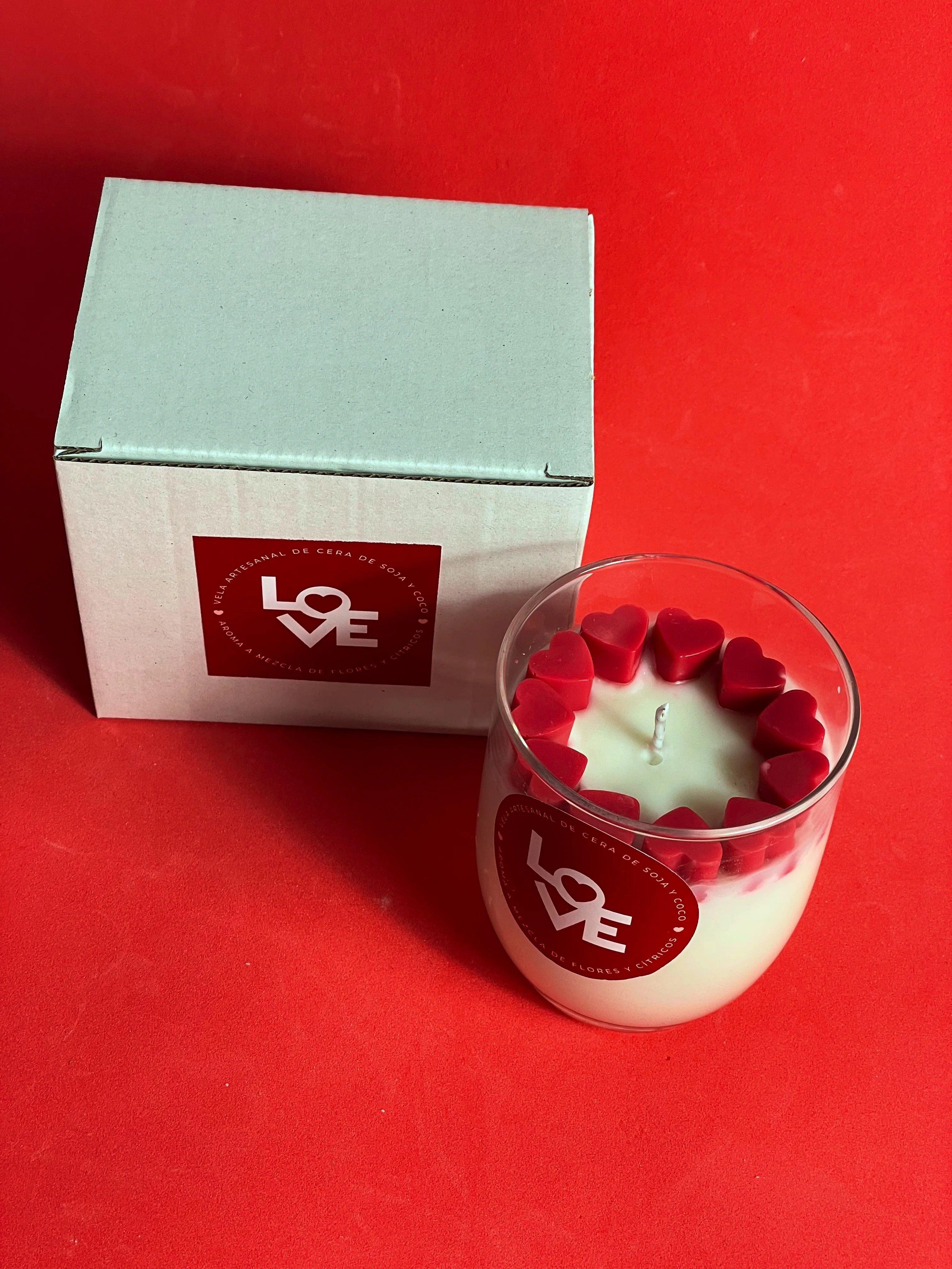 Vela LOVE de San Valentín