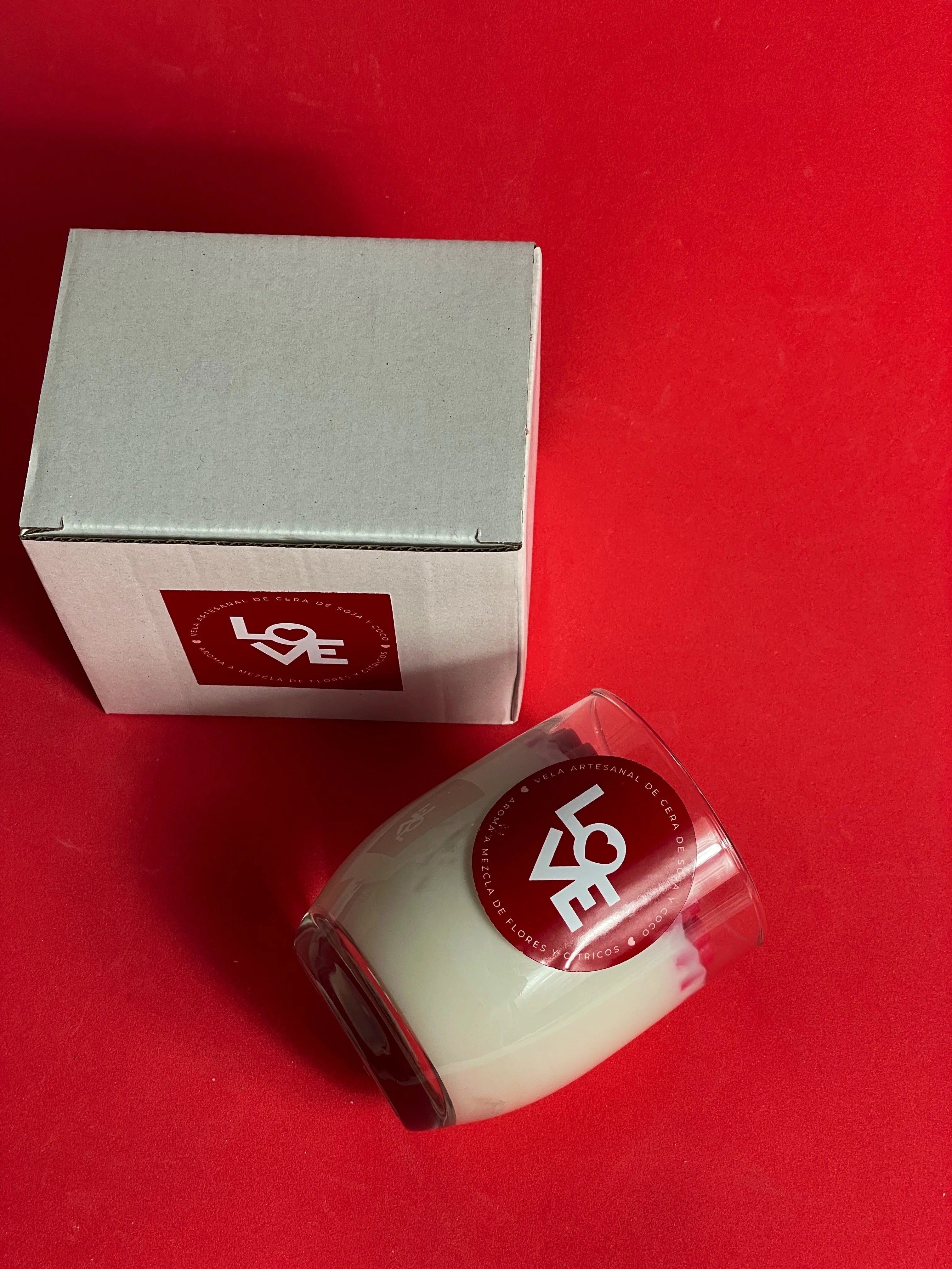 Vela LOVE de San Valentín