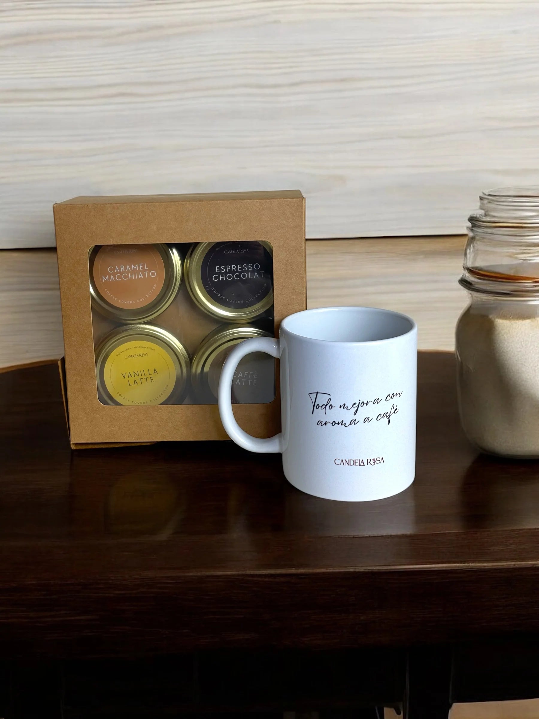 Coffee Lovers: 4 velas aromáticas de café y taza