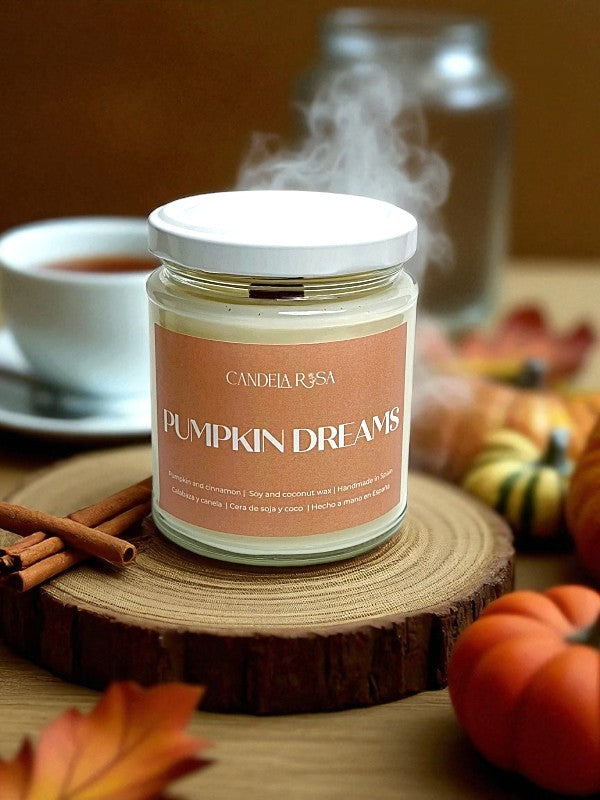 Pumpkin Dreams: vela aromática artesanal calabaza especiada