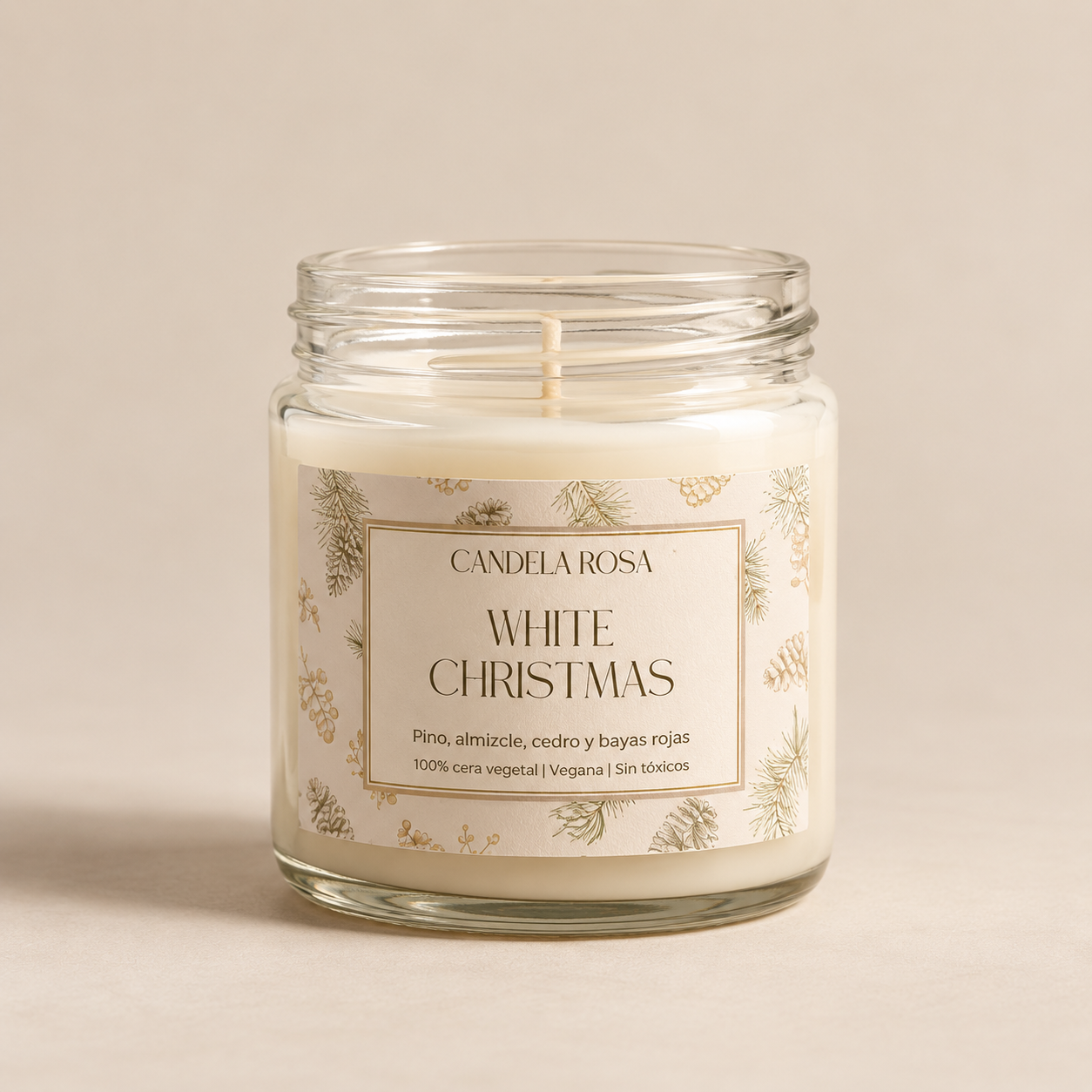 Vela aromática White Christmas 60h Candela Rosa