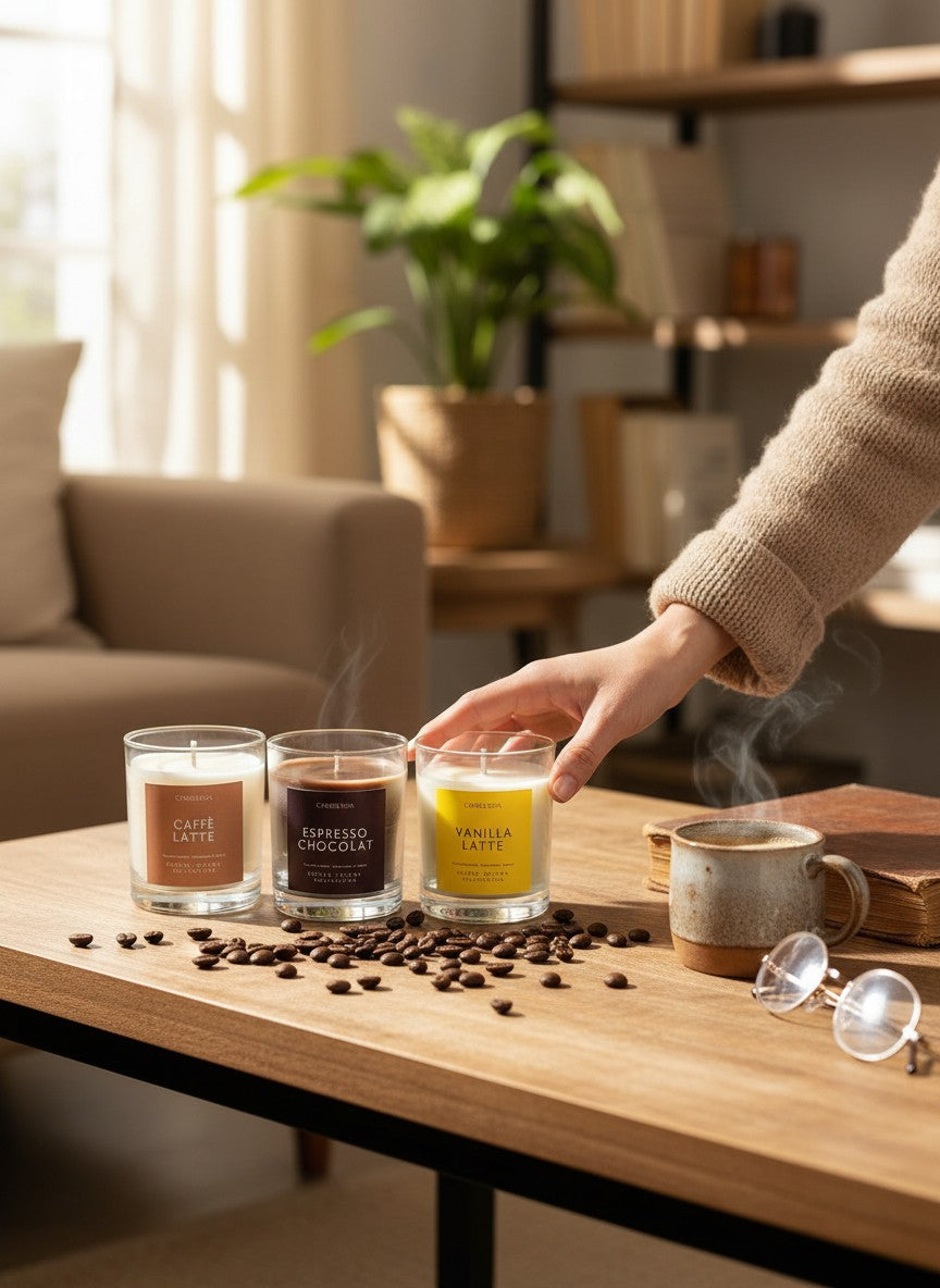Outlet | Vela aromática Coffee Lovers 40h Candela Rosa