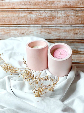 vela aroma a peonía 45h recipiente hecho a mano rosa candela rosa tienda online de velas artesanales españa