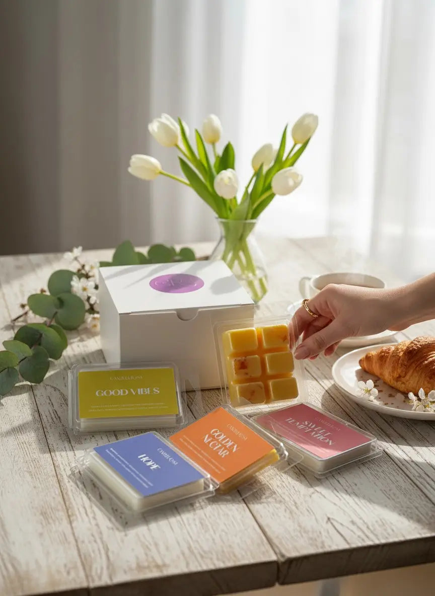 Pack 4 wax melts primavera | Tabletas perfumadas 80 gr para quemador