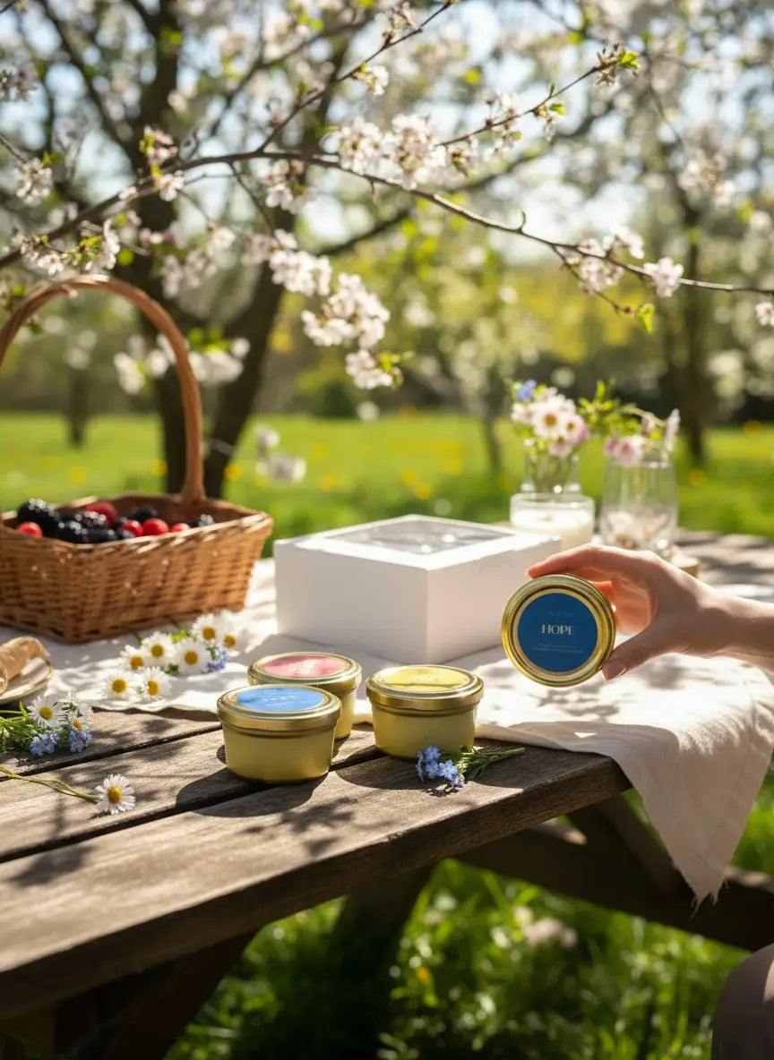 Pack 4 velas aromáticas primavera | Velas naturales 20h