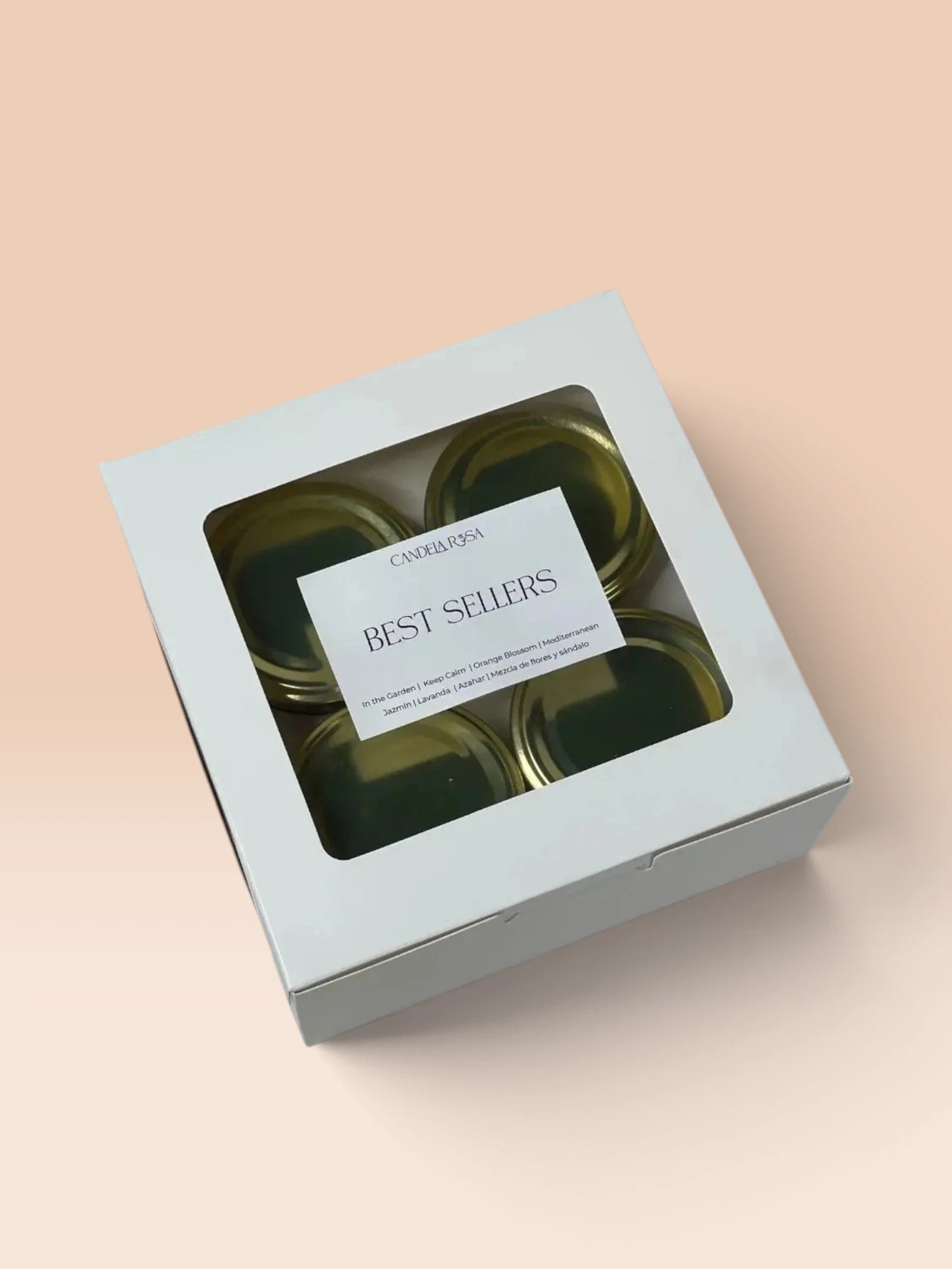 Pack 4 velas aromáticas naturales Colección Momentos