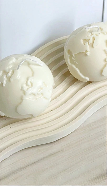 World: vela decorativa minimalista