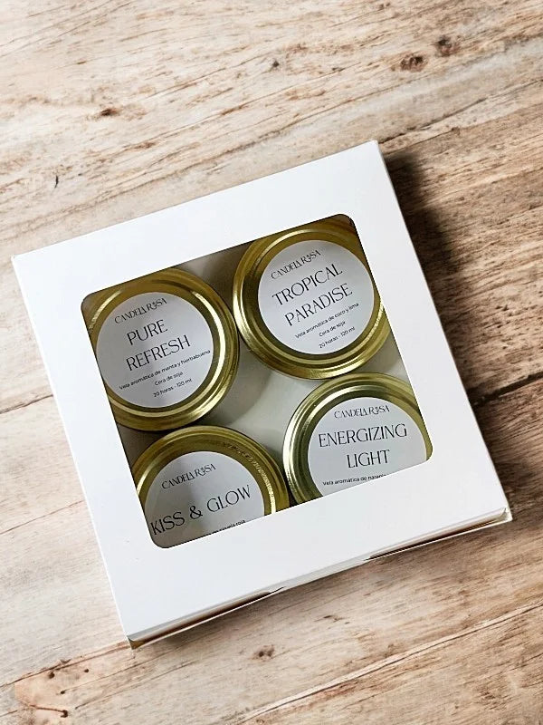 Pack 4 velas aromáticas Colección Primavera