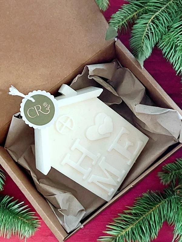 Velas de Navidad originales velas veganas vela casita de Navidad velas artesanales velas naturales velas de soja velas sin tóxicos decoración de navidad velas de lujo velas minimalistas velas blancas navidad 2024 