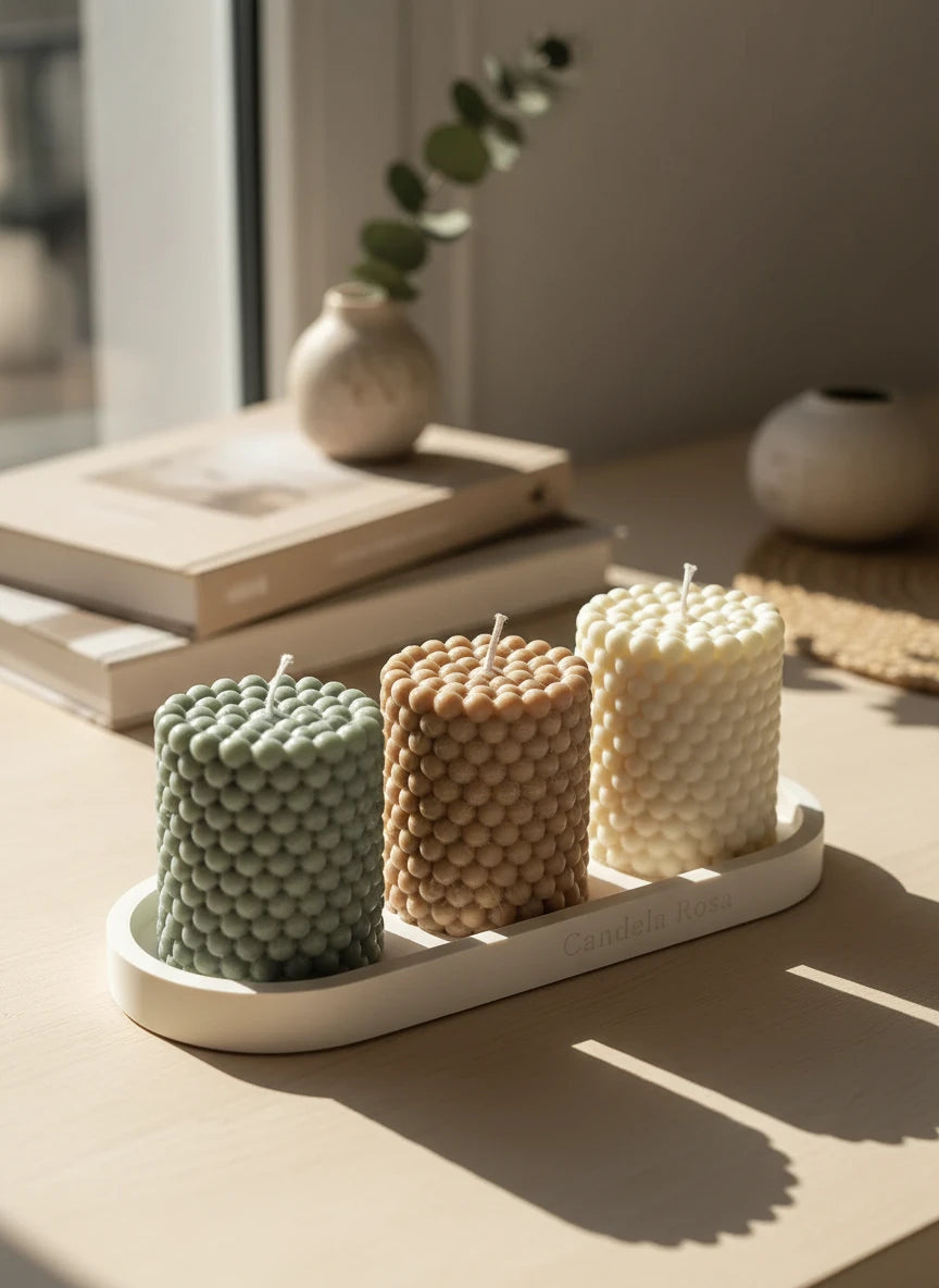 Pearl : vela decorativa minimalista