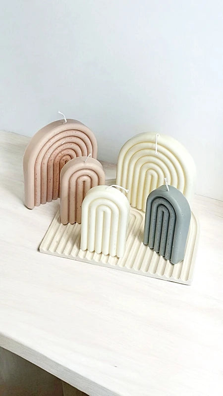 Rainbow: vela decorativa minimalista