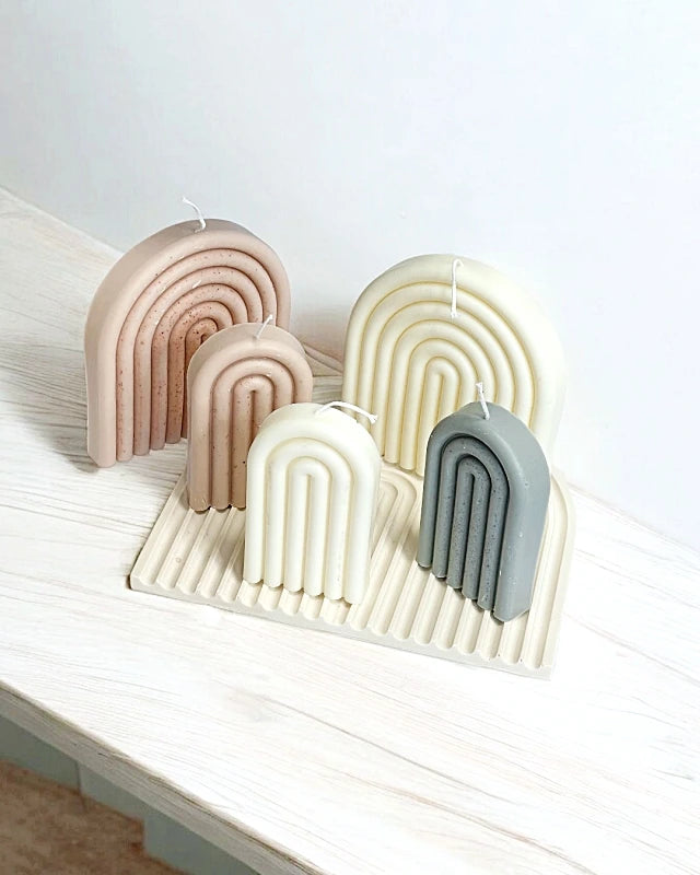 Rainbow: vela decorativa minimalista