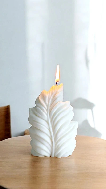 Leaves: Vela decorativa minimalista