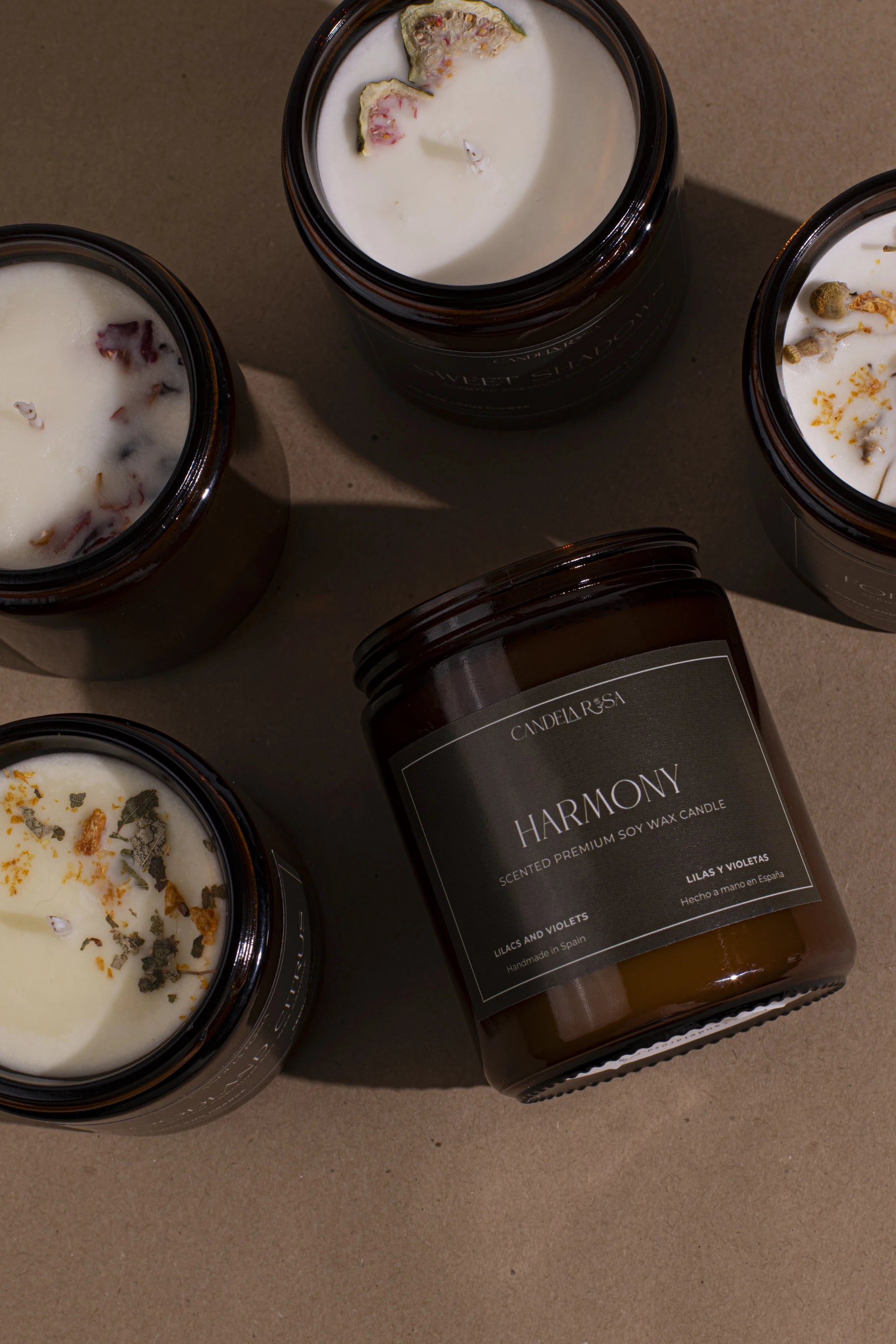 Harmony: vela aromática premium violetas y lilas