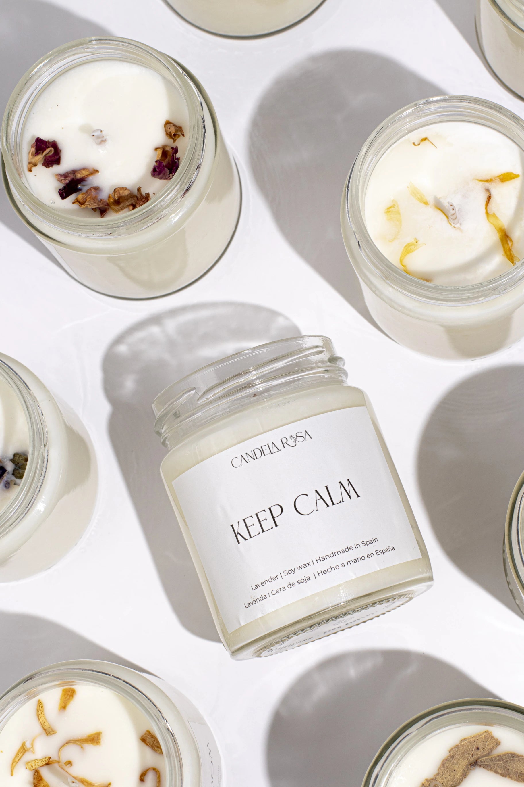 Keep calm: vela aromática artesanal lavanda