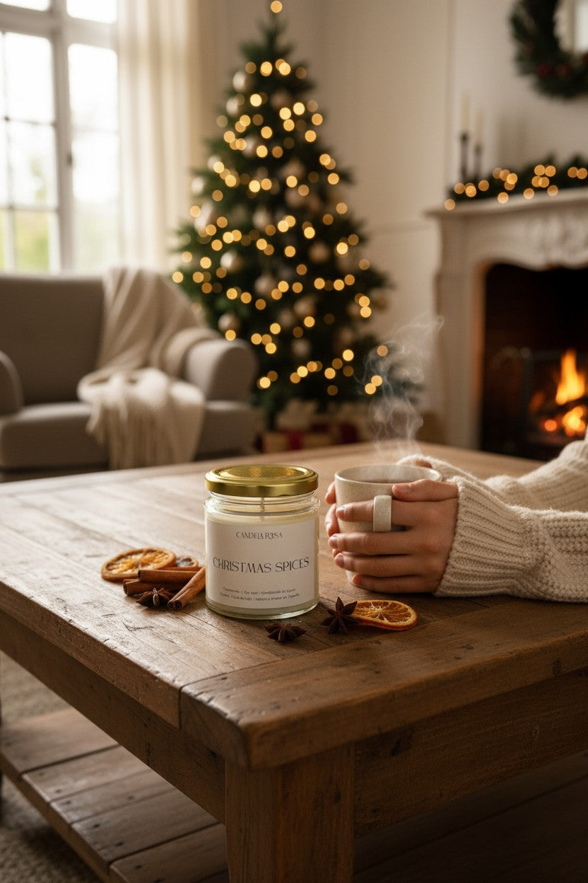 Christmas Spices: vela aromática canela