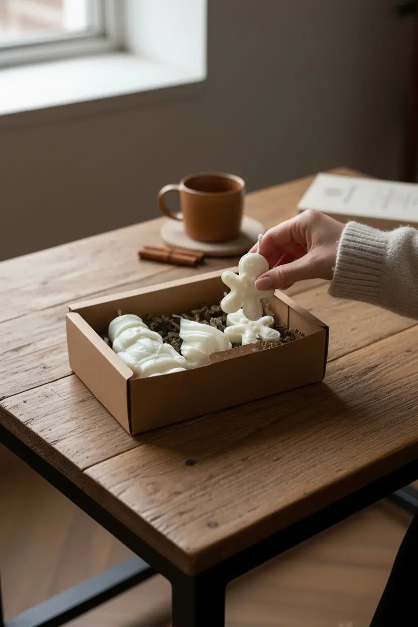 Caja Sorpresa de Velas Decorativas de Navidad