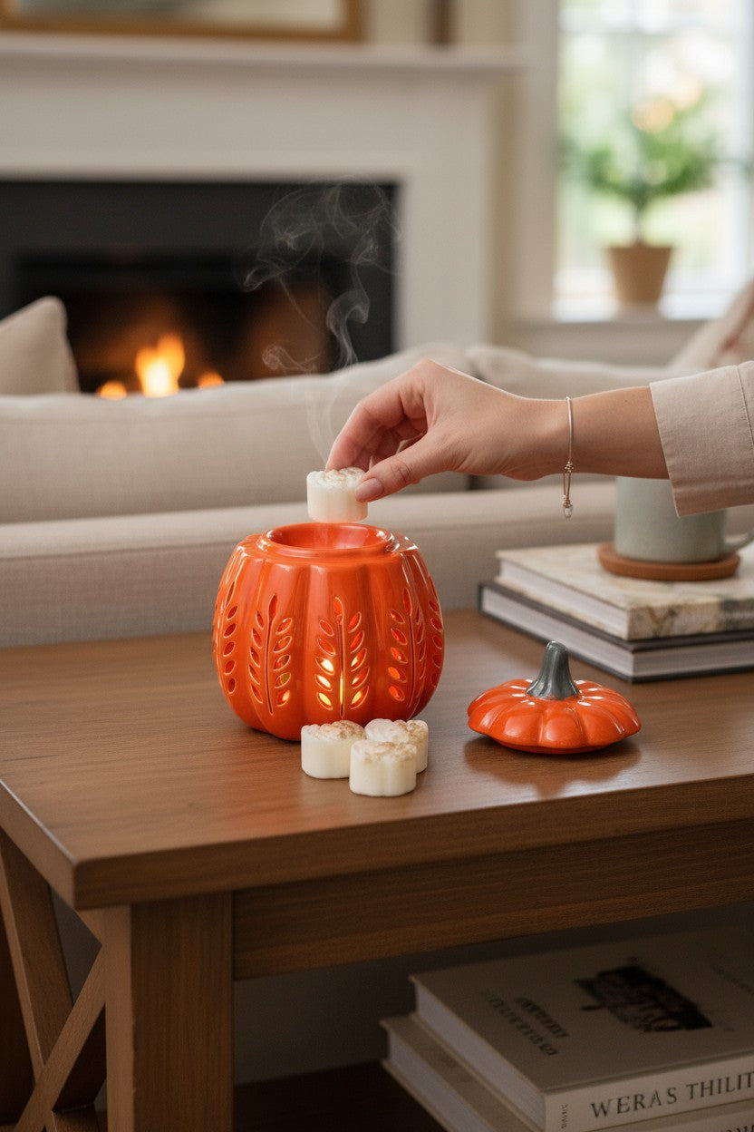 Calabazas de cera aromática para quemador aromas otoño