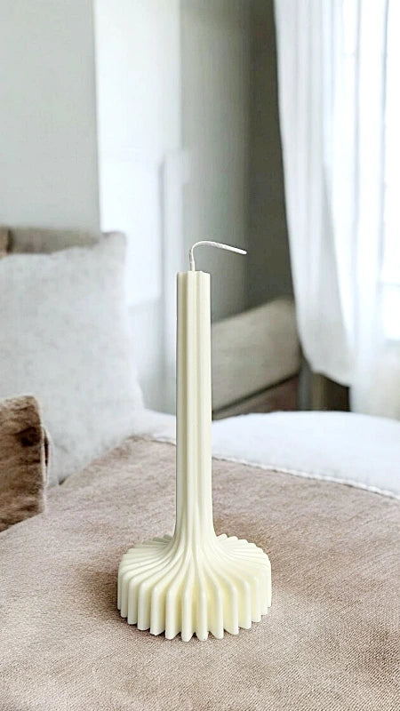 majestuosa velas decorativas acanaladas de cera de soja 