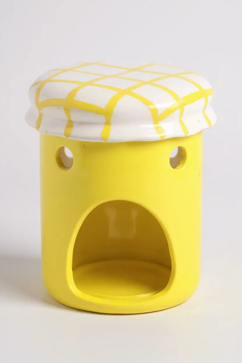 Jam : quemador de cera tarro mermelada (fresa o limón)