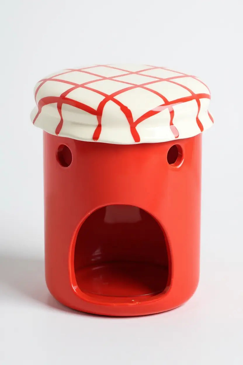 Jam : quemador de cera tarro mermelada (fresa o limón)