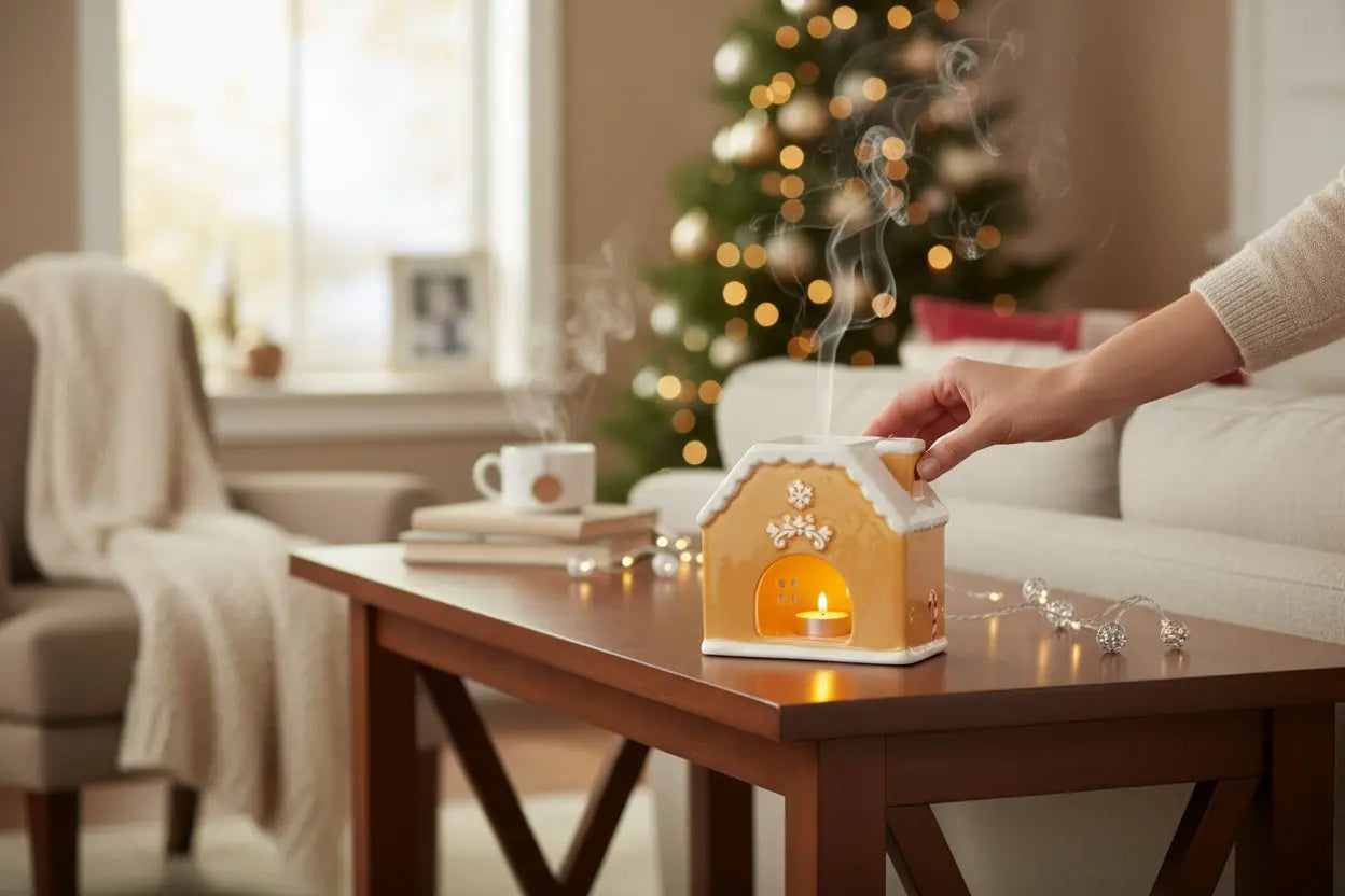 Gingerbread House : quemador de cera casita de jengibre