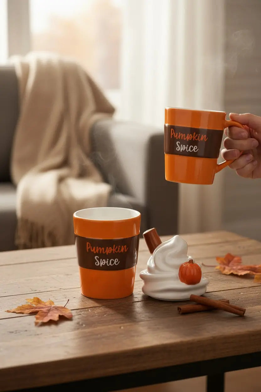 Pumpkin Spice Latte : quemador de cera vaso de café