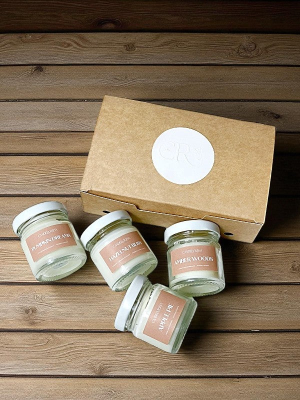 Autumn Vibes: pack 4 mini velas aromáticas de otoño