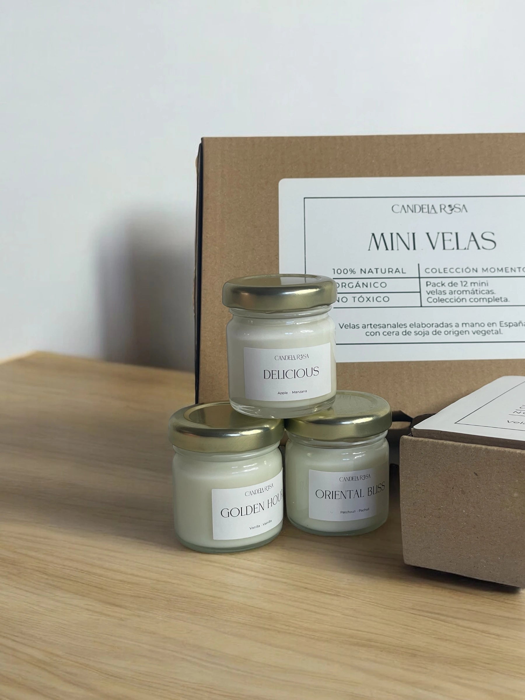 pack de velas pequeñas para probar diferentes aromas  candela rosa tienda de velas en españa velas de lujo ideas regalo 