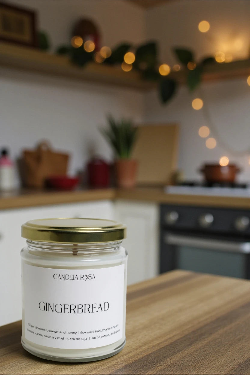 Gingerbread: vela aromática galletas de jengibre