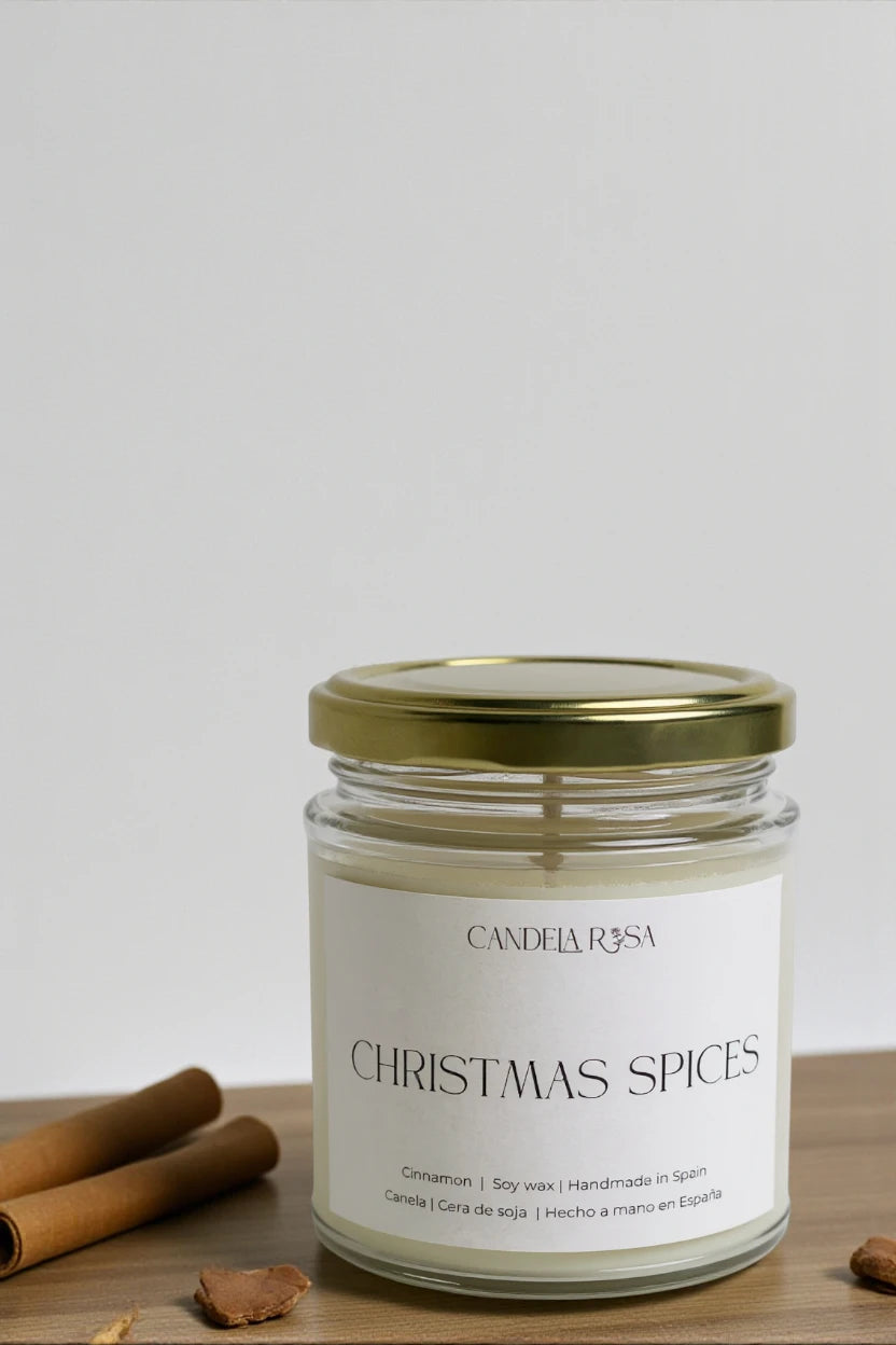 Christmas Spices: vela aromática canela